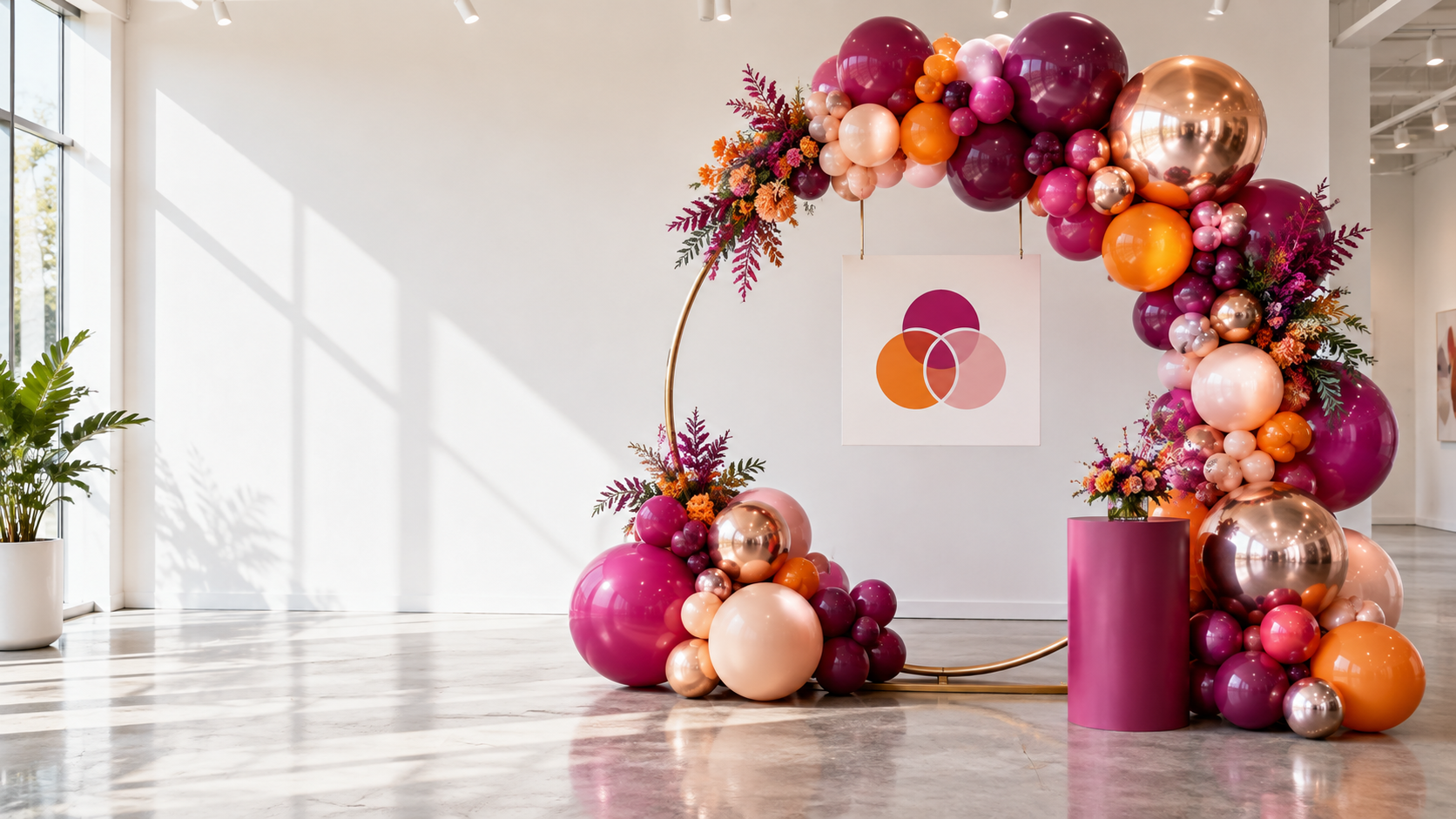 Custom milestone balloon decor