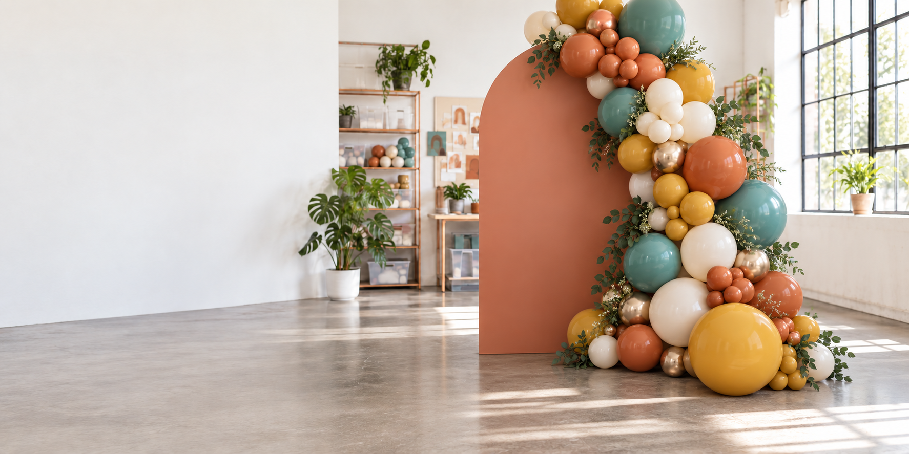 Balloon installation styled for a special event